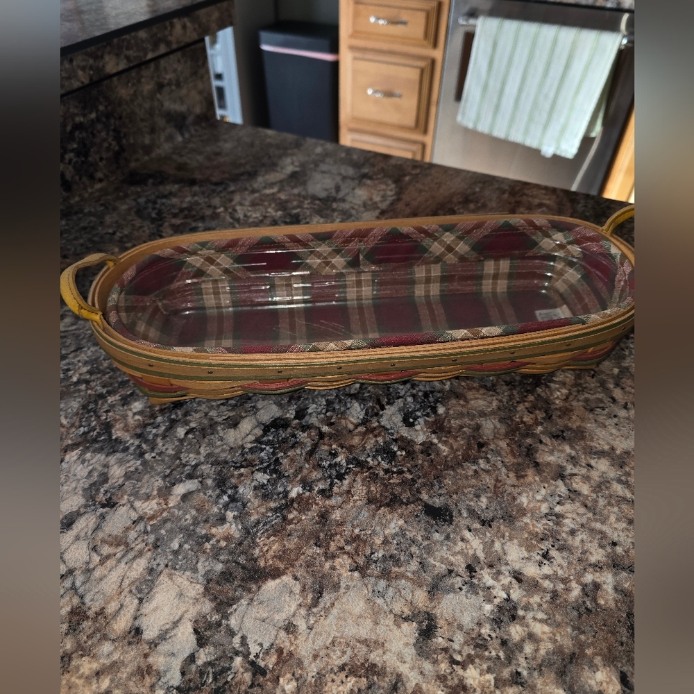 Longaberger Bread Basket With Liner